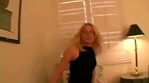 Petite Teen in Glasses Jerks Off Cock for Cumshot