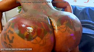 Horny Santa Fucked and Creampied My Oiled Juicy Big Ass!