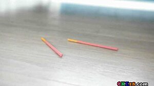 Ryouko boldly teases as the sweets queen of hearts in petite bikini