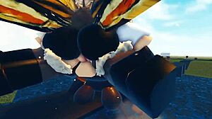 卧槽哥斯拉和Mothra在Roblox性爱大战对决