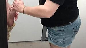 shellyseth and smarien75 banging in wall mart dressing room