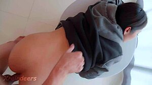 Beach stranger bangs pretty girl hard! 😍