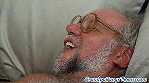 Hey, wanna see this busty European teen ride grandpa?