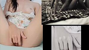 Watching lesbian sex, I’m mastur... uh, touching myself!