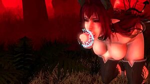 Demon Girl Trapped in Gangbang with Huge Magic Dicks