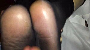 i got a sensual massage from this asian girl in stockings and she made me cum