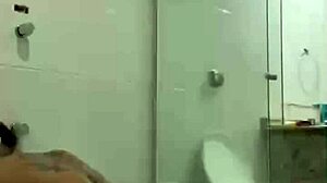 Hot Brunette Bia Masturbates With Shower Jet