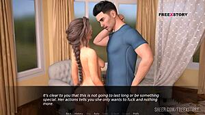 In Dusklight Manor, Lady Gina rides John in cowgirl, reaching intense orgasm.