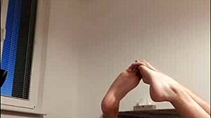 Beautiful Czech babe shows off natural tits and ass in close-up