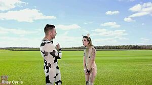 what's up with riley cyriis new teasers for double blowjob ass fucking in public?