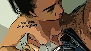 Soraya Carioca in Bathroom Cartoon