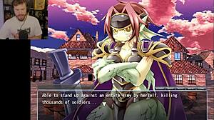 Confronting the monster girl with huge tits and pussy