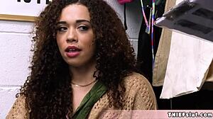 Beautiful BLM Activist Caught in Mall for Punishment Fuck