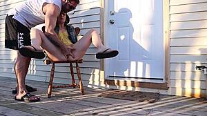 公共喷水合集邻居和陌生人震惊围观