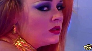 Busty redhead biker girl gets thick booty slammed hard on bike.