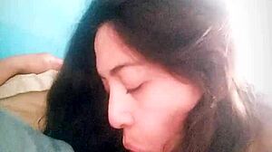 Kisses That End with a Tasty Blowjob from My Cousin