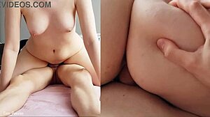 Hot Female Orgasms While Riding Cock In Cowgirl Position.