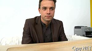 Hey, check out this amateur gay porn video with some real hot action between guys in a casual setting.