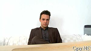 Hey, check out this amateur gay porn video with some real hot action between guys in a casual setting.