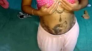 Mexican latina amateur dances with big tits