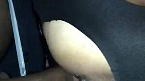 Crazy backshots through tights with Spanish black lover, man, that big cock rocks!