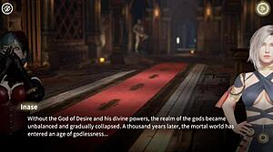 In Rise of Eros game chapter 1, Eros awakens by fucking Inase, unleashing her goddess powers through intense sex.