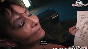 deutsche alte frau picked up for real sexdate casting on street