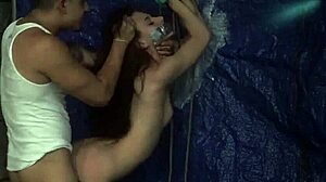 极端呕吐在粗野户外公共18+支配