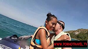 Jetski Adventure with Public Blowjob Scene