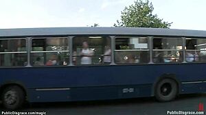 pale british slave bound and fucked hard in public! 😳