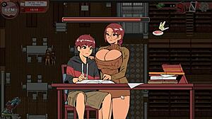 Spooky Milk Life Hentai Game Flashing in Public Library