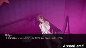 Nympho tamer goes wild with 3D hentai outdoor masturbation after two days break