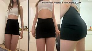 Sexy girl performs dance show on webcam