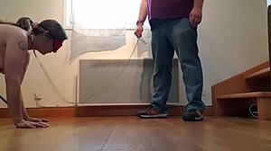 Female slave in intense BDSM training gets blowjob and cumshot on September 7, 2023!