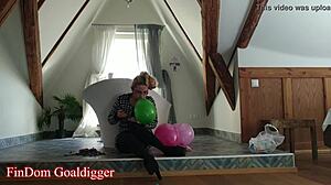 Blowing Balloons In Findom Style