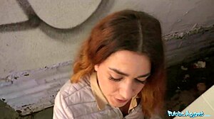 Hey, watch this tight Spanish babe sneak a quickie!