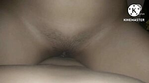 Riding a friend's dick in retro style