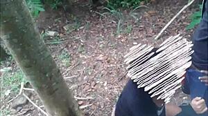 Naughty Couple Fucks In Forest Publicly