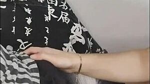 blonde teen deepthroats on webcam