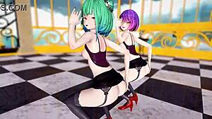 Hololive girls dance Jaipur style in MMD