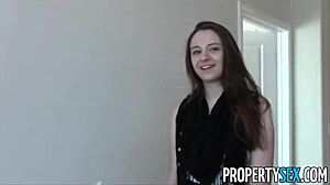 Young Agent's Big Tits Homemade Sex