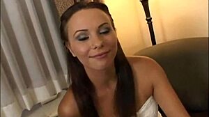 Alysa experiences intense action with a group in a unique scenario