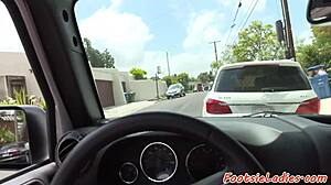 Babe gets her feet worshiped real good.