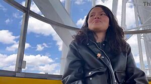 I can't believe I saw these Latina lesbians fingering each other's pussies in the amusement park