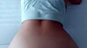 couple enjoying amateur sex with cum on ass