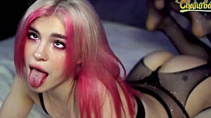 i love this adorable babe sucking dildo