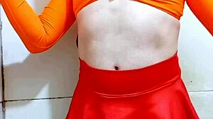 carol cross, sexy latina femboy in miniskirt