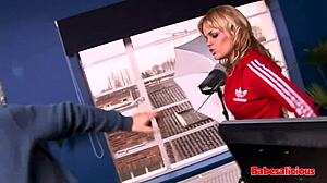 Britney fucks hot cock for facial