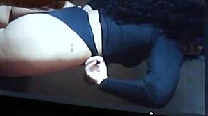 Bad girl latina tribute with cumshot 😈