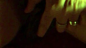 My wife plays with dildo until she cums in orgasm